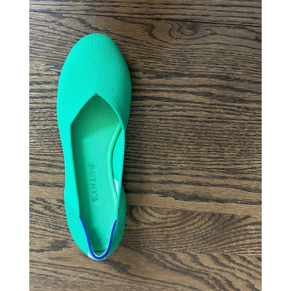 AMPUTEE Rothy's The Flat LEFT ONLY Women 8.5 Green Jelly Bean Sustainable